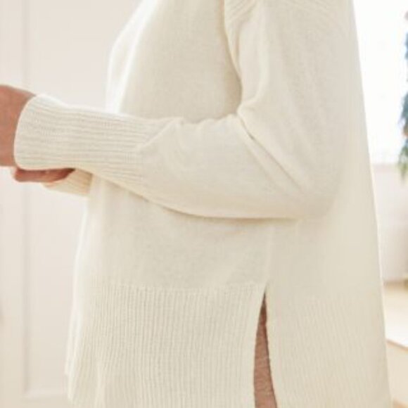 Garnet Hill Highline Cashmere Sweater - Size Lg - Picture 2 of 8